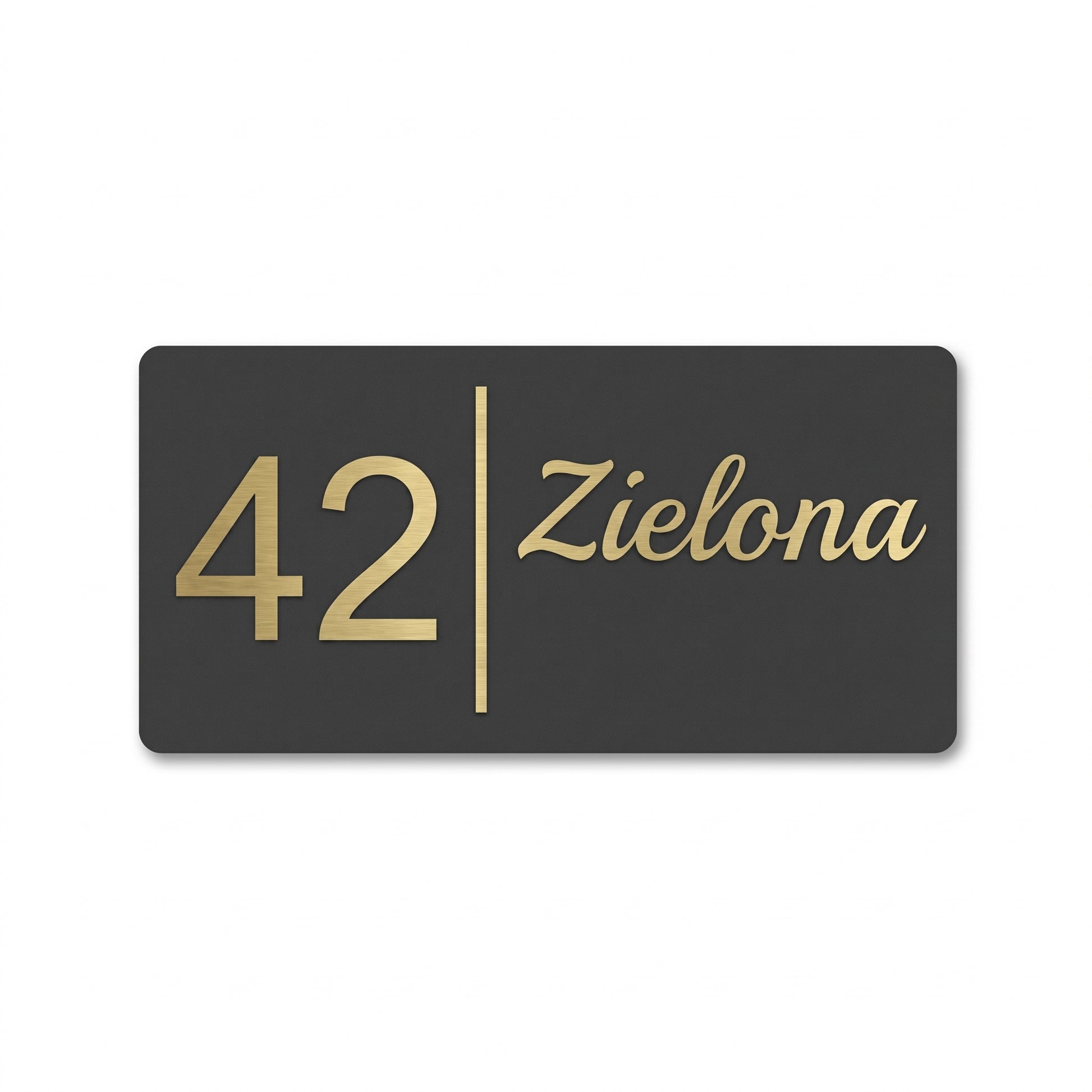 Tabliczka na skrzynkę pocztową — widok z przodu